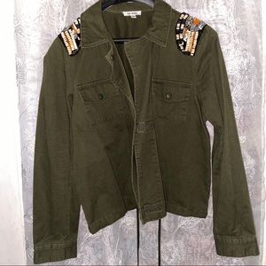 Trendy Green Utility Jacket